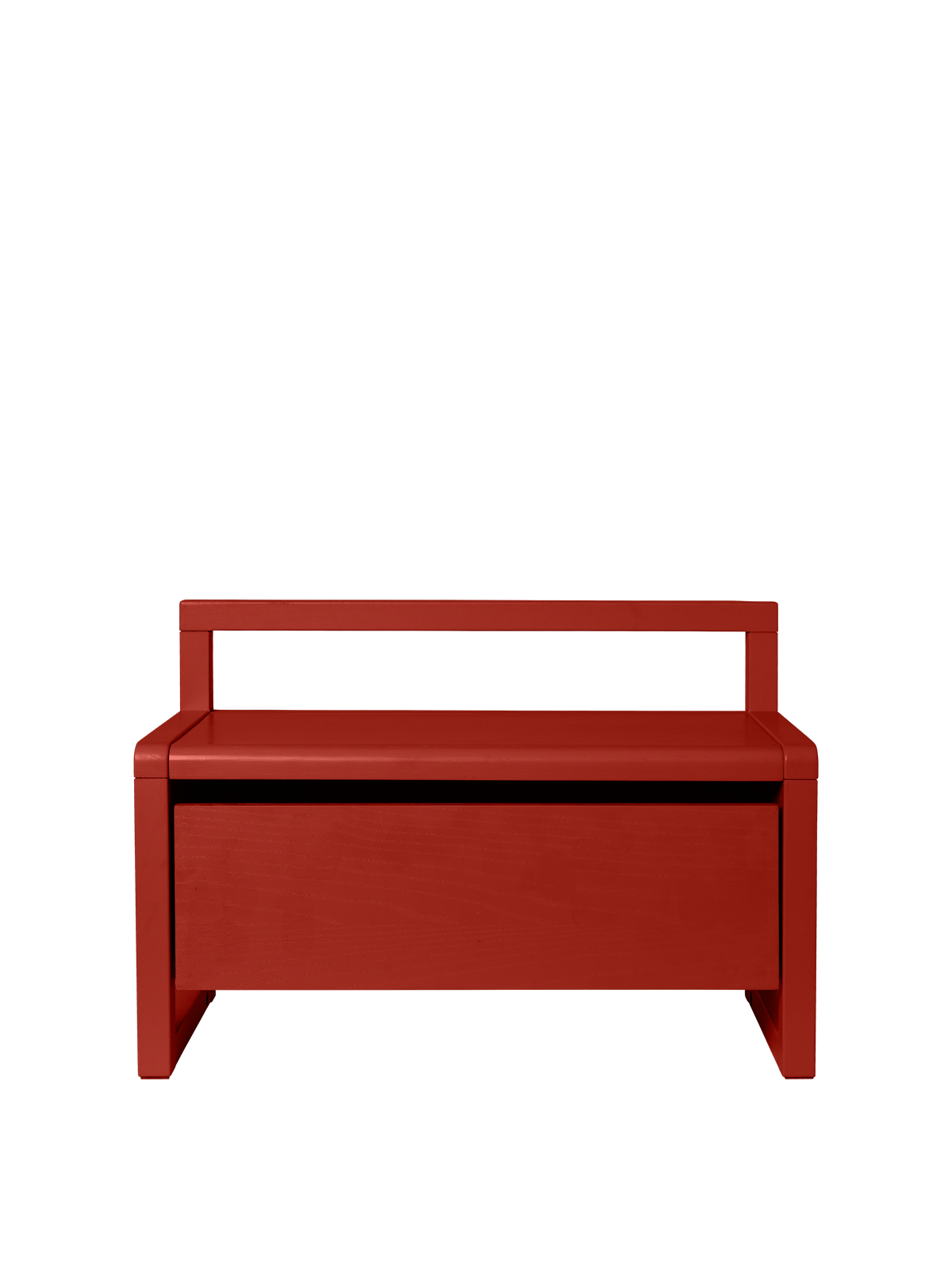 Ferm Living Little Architect Storage Bench - Rosso papavero