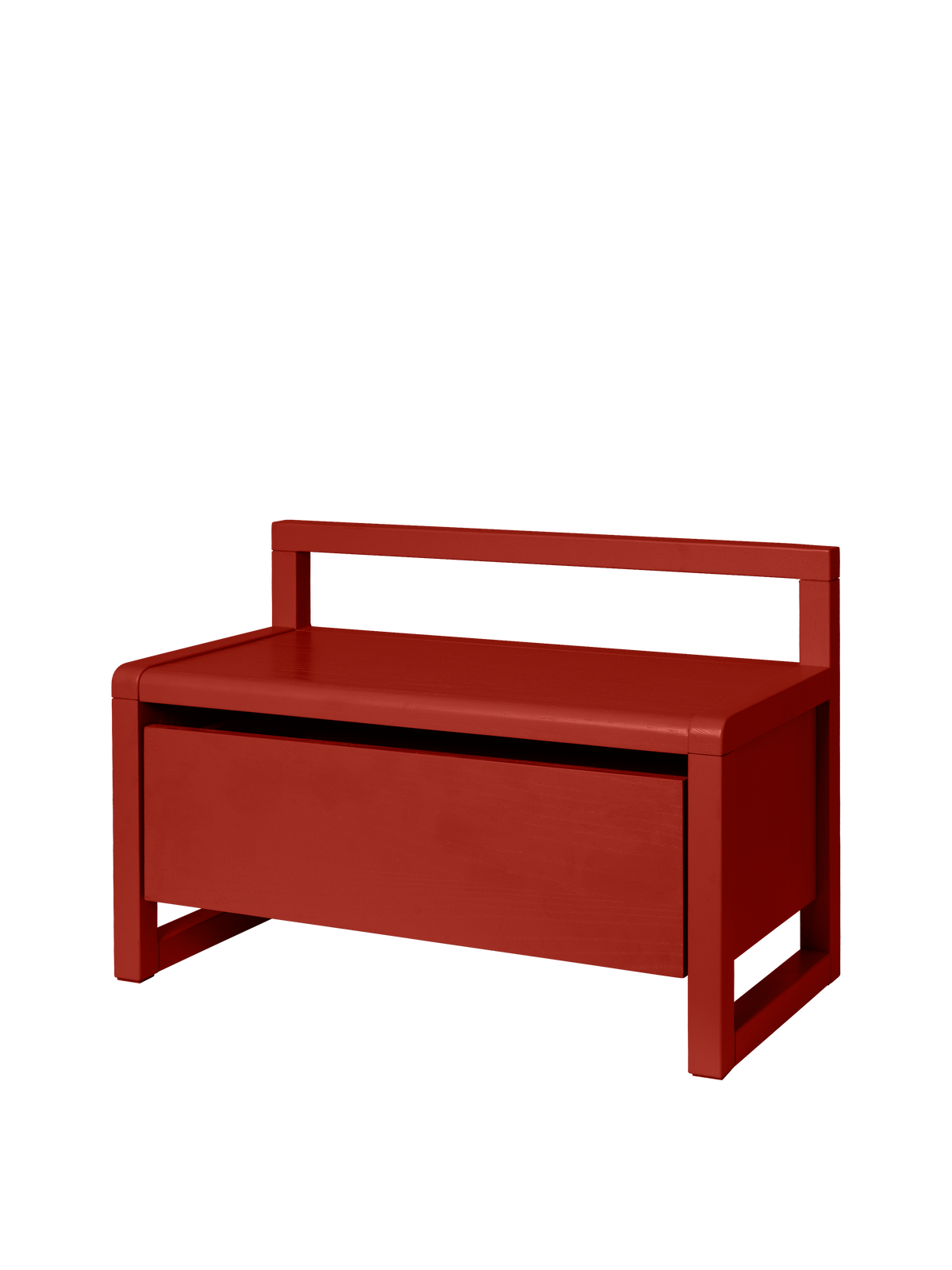 Ferm Living Little Architect Storage Bench - Rosso papavero