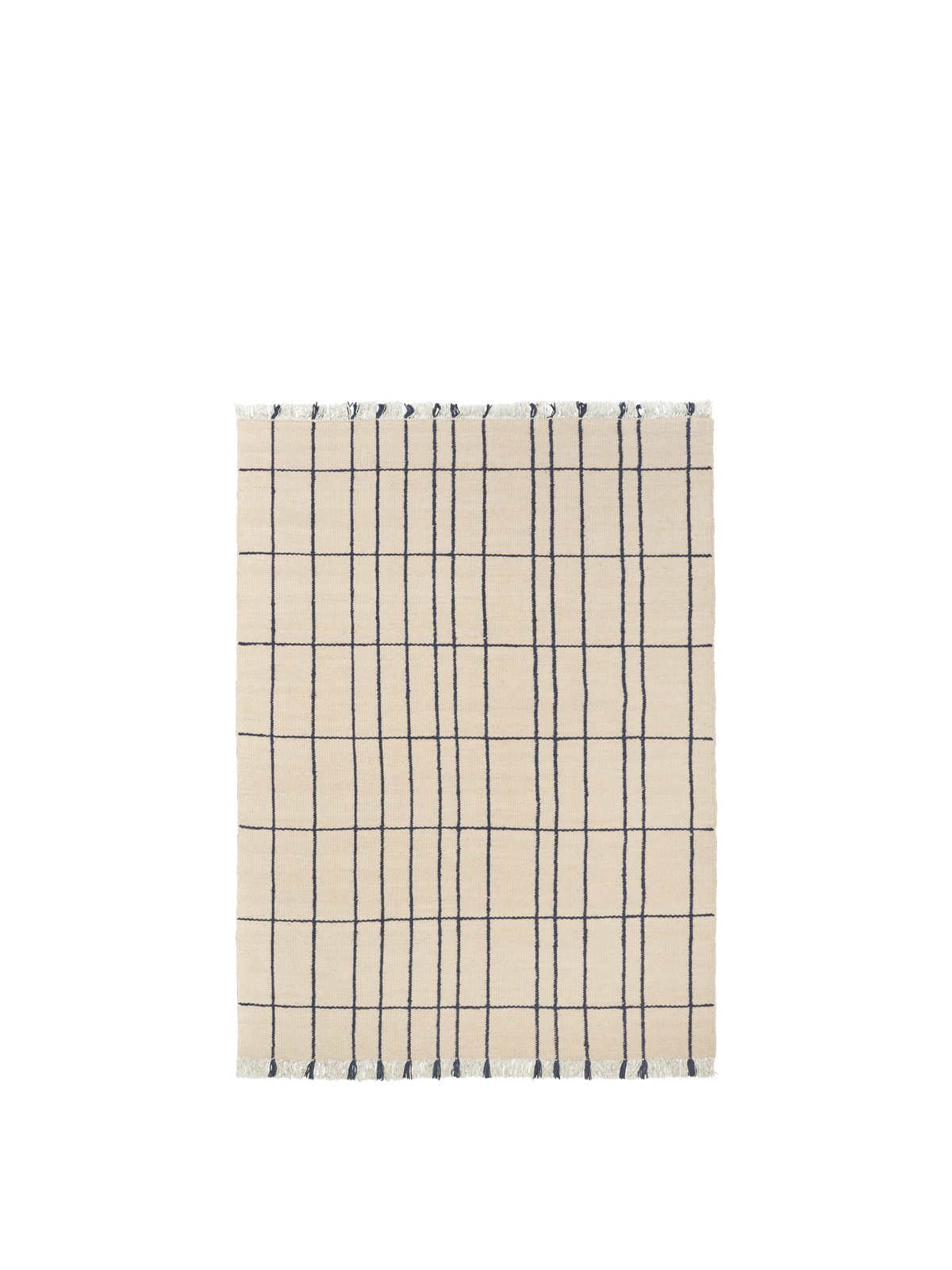 Tapis Ferm Living Sen - 140 x 200 - Parchment/Indigo