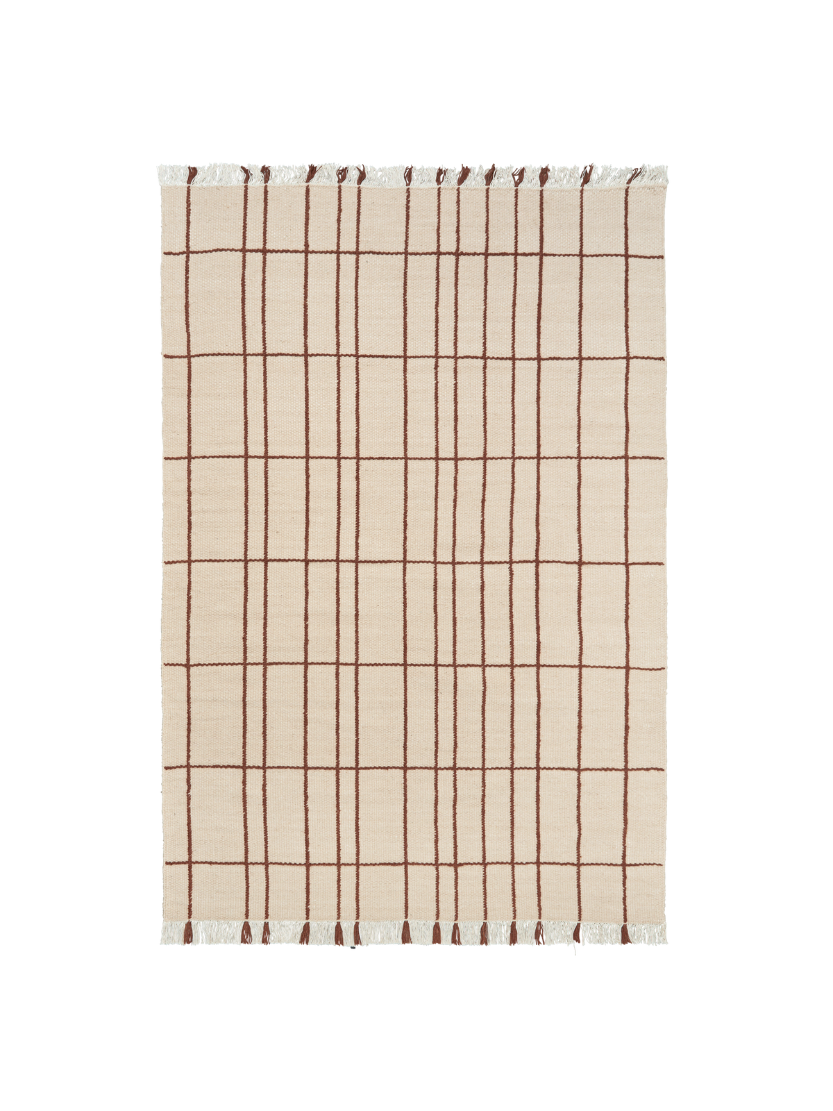Tapis Ferm Living Sen - 170 x 240 - Parchment/Chestnut