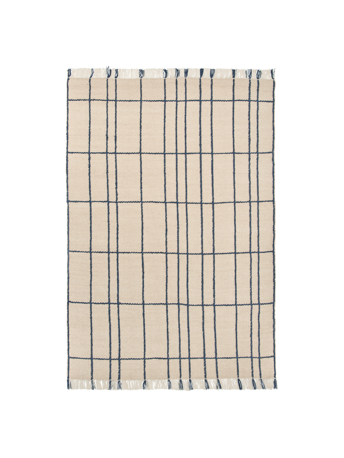 Tapis Ferm Living Sen - 170 x 240 - Parchment/Indigo