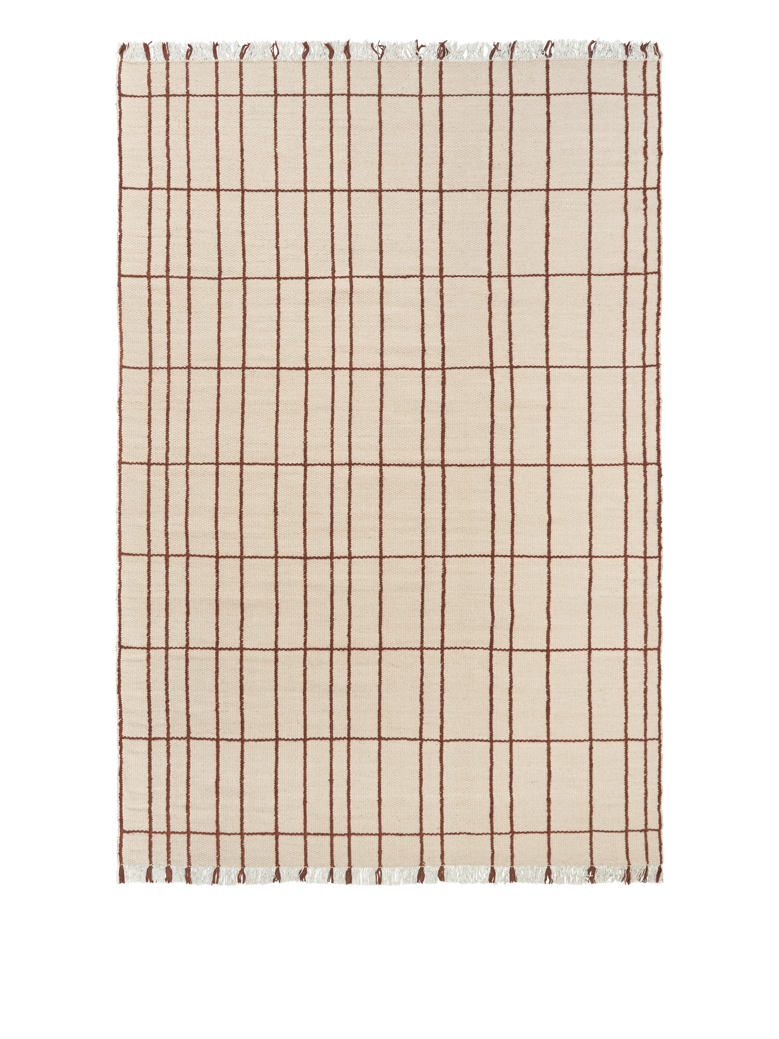 Ferm Living Sen Teppich - 200 x 300 - Parchment/Chestnut