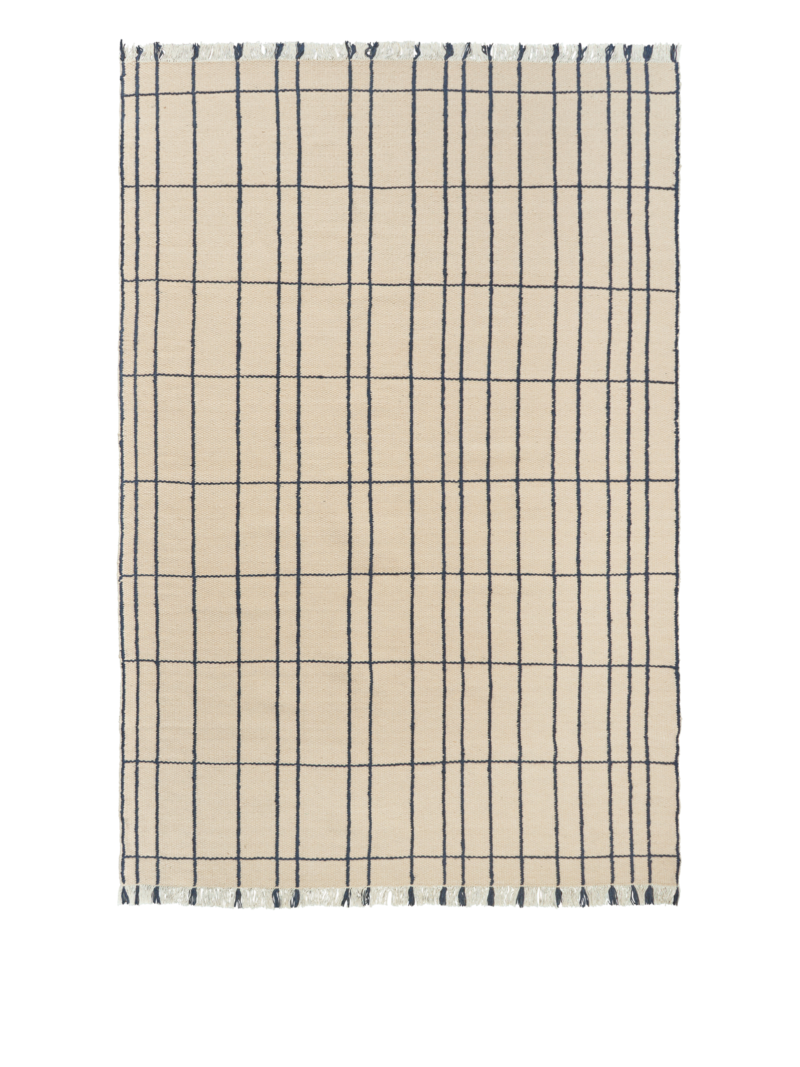 Ferm Living Sen Teppich - 200 x 300 - Parchment/Indigo
