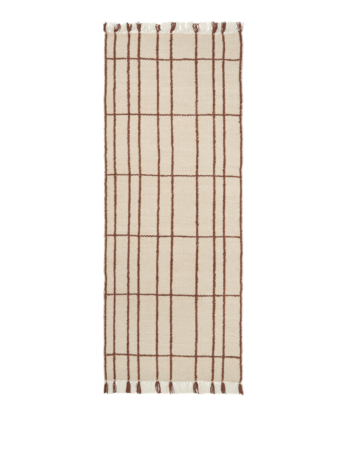 Ferm Living Sen Runner - 80 x 200 - Pergamena/Castagno