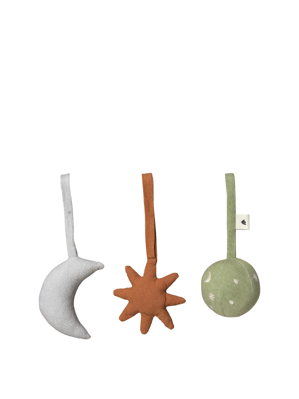 Ferm Living Skye Baby Toys - Set of 3 - Tea Green