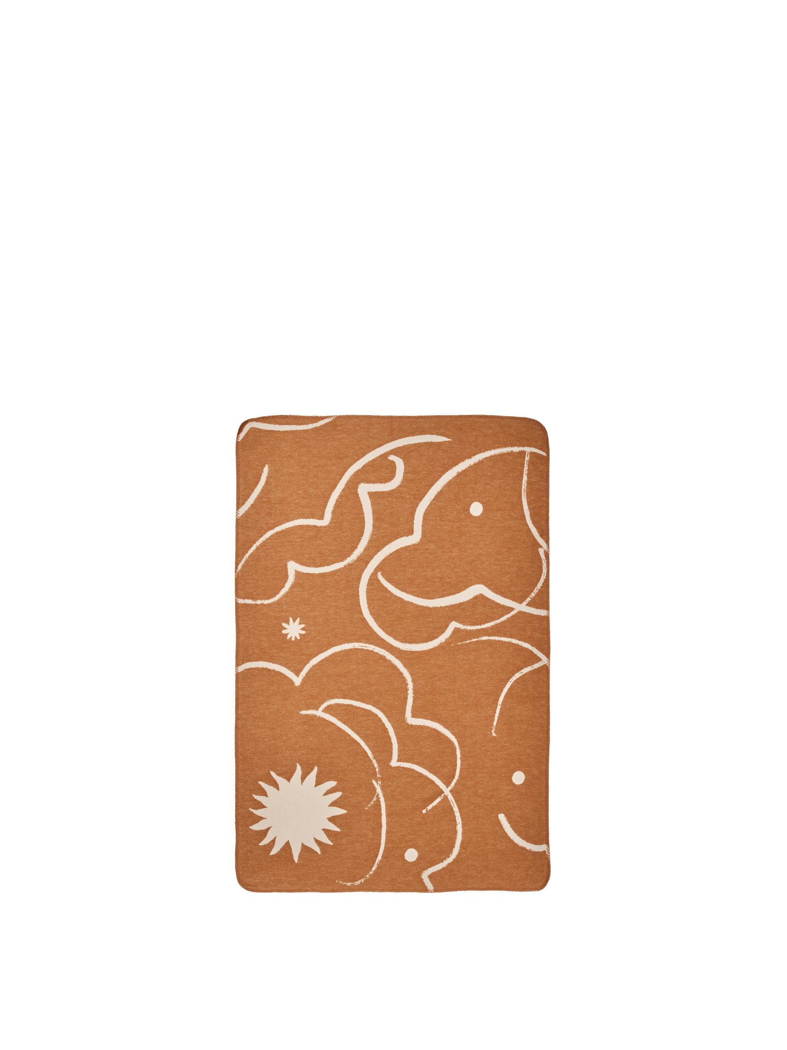 Ferm Living Skye Decke - Sienna/Parchment