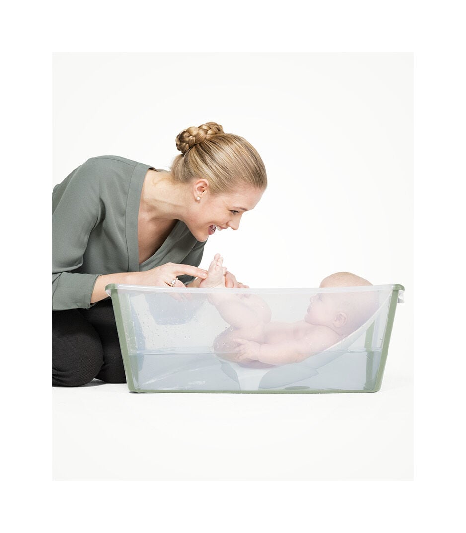 Stokke® Flexi Bath® Baignoire pour bébé, Vert transparent