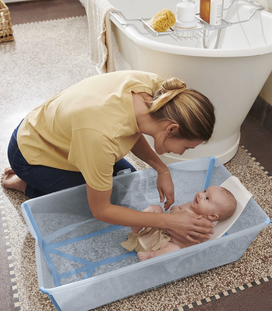 Stokke® Flexi Bath® X-Large bath tub with newborn insert, Ocean Blue