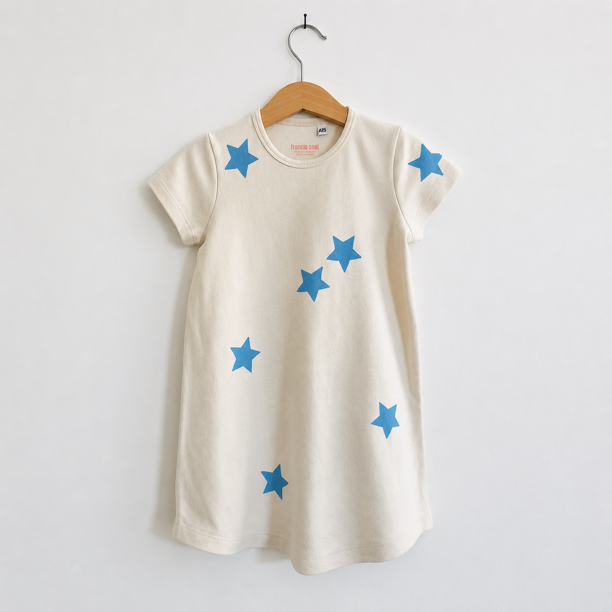 Francis Ebet Chemise de nuit étoiles bleu