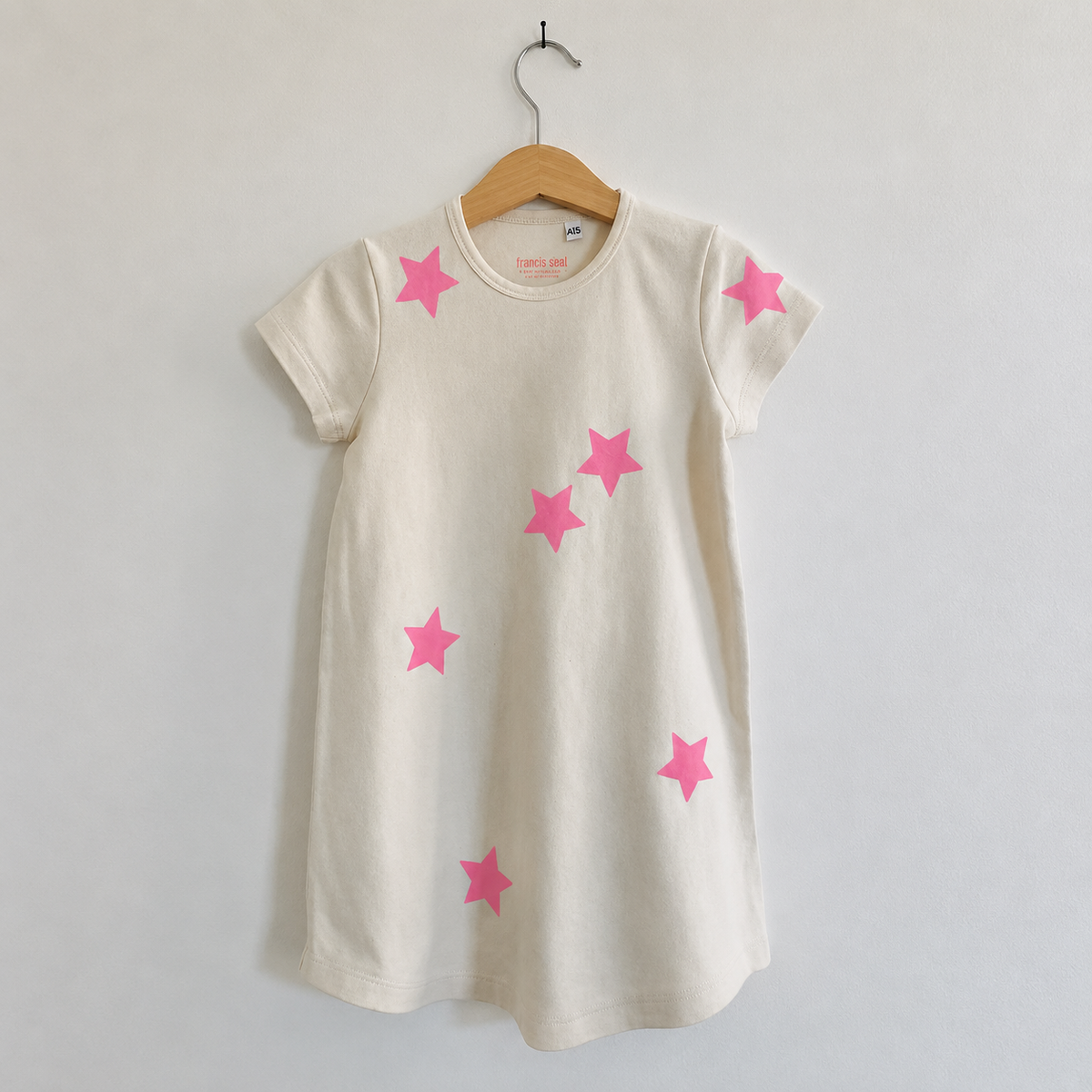 Francis Ebet Chemise de nuit Etoiles Rose
