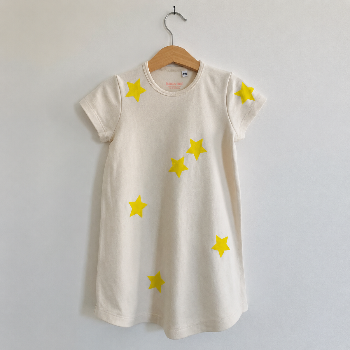 Camicia da notte Francis Ebet stelle giallo limone
