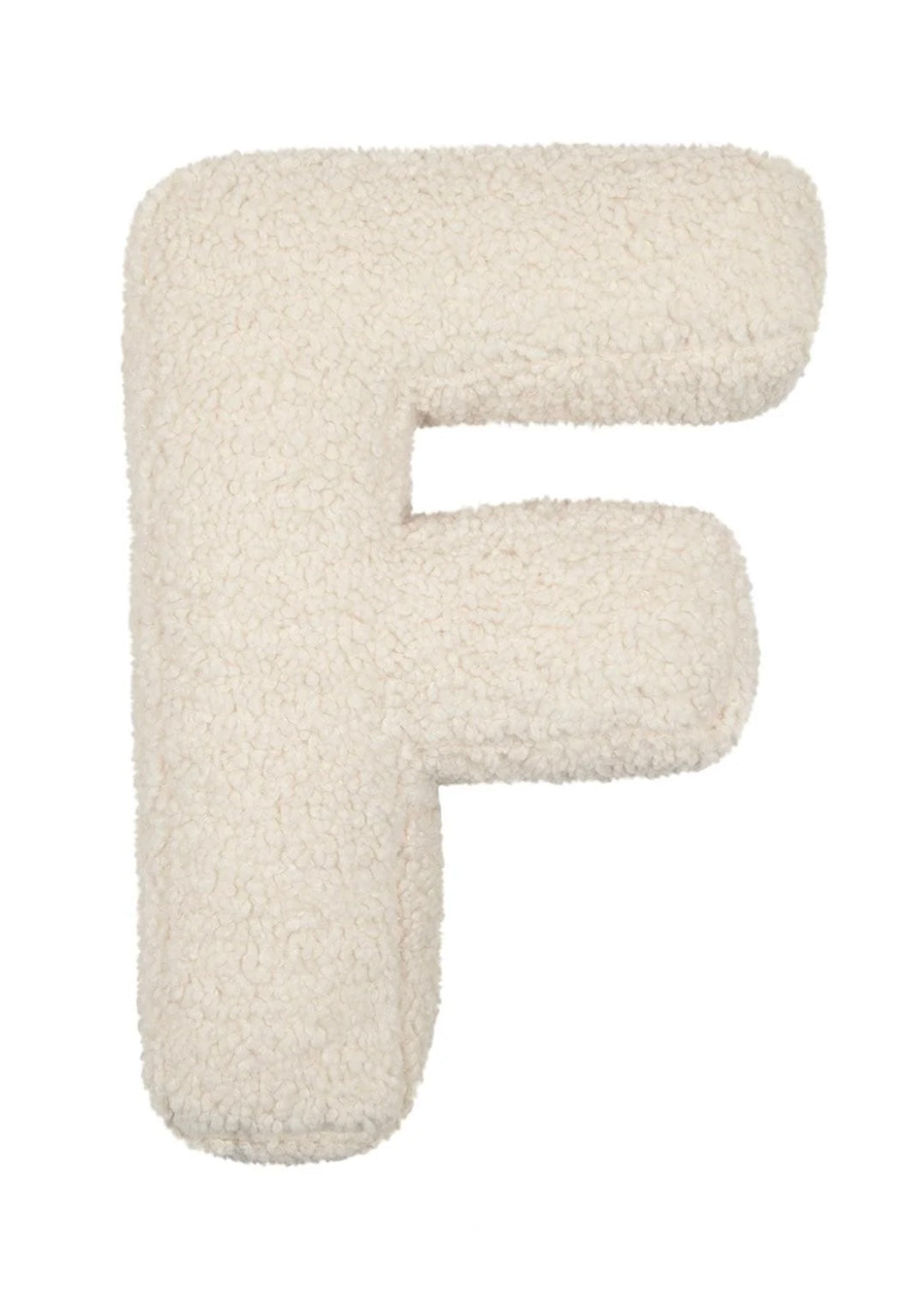 Betty's Home cuscino lettera F crema bouclé