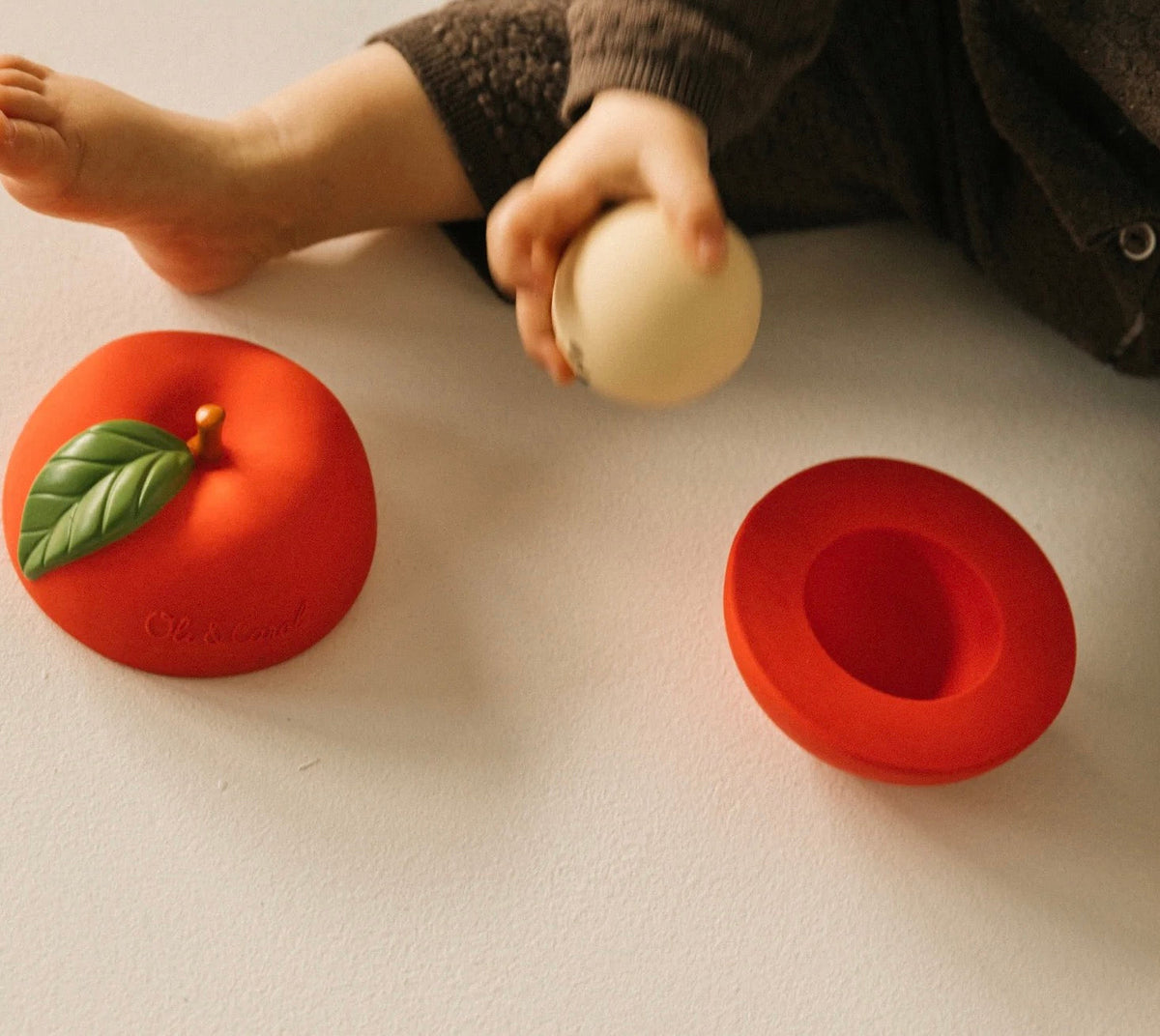 Oli & Carol apple stacking tower & rattle ball