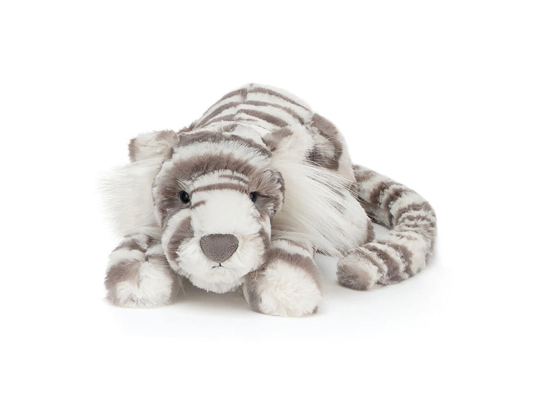 Jellycat Sacha Snow Tiger Little