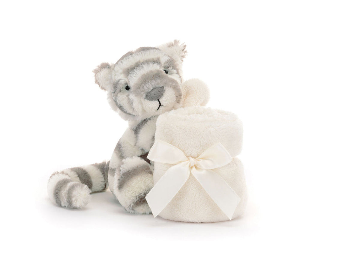 Jellycat Bashful snow tiger cuddle cloth