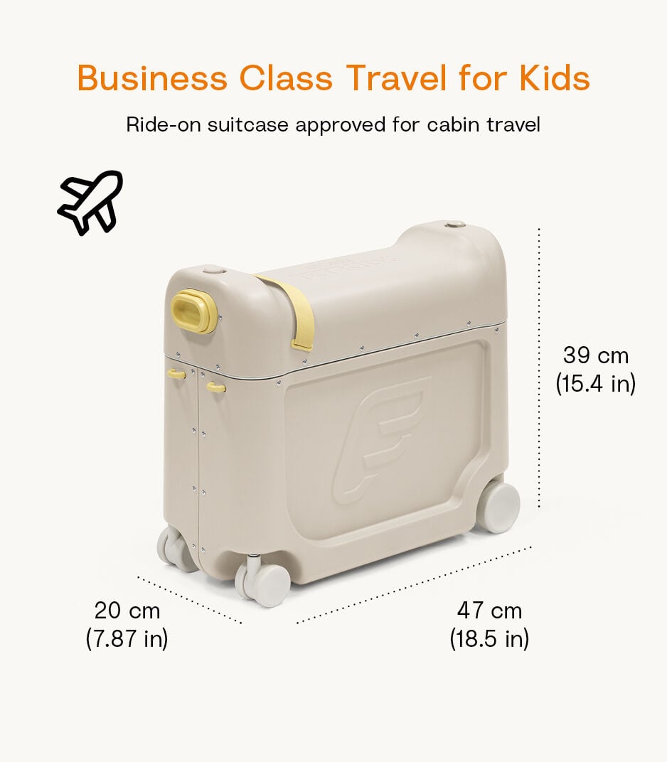 Stokke® JetKids™ BedBox™ – Aufsitzkoffer und Bett, Moonglow White
