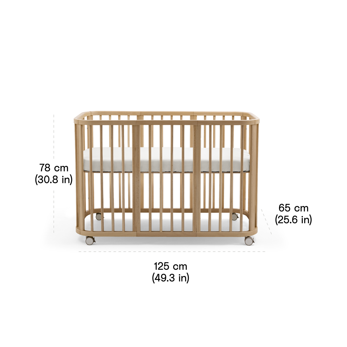 Ensemble complet de lit d'enfant évolutif Stokke Nighti, couleur Nature - Photo 24