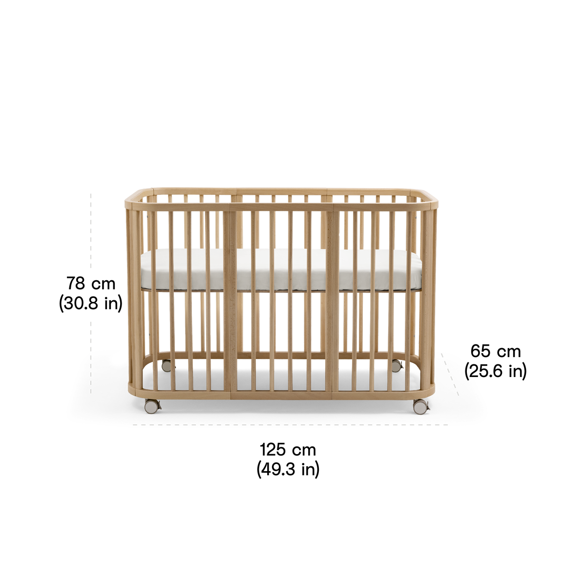 Ensemble complet de lit d'enfant évolutif Stokke Nighti, couleur Nature - Photo 23
