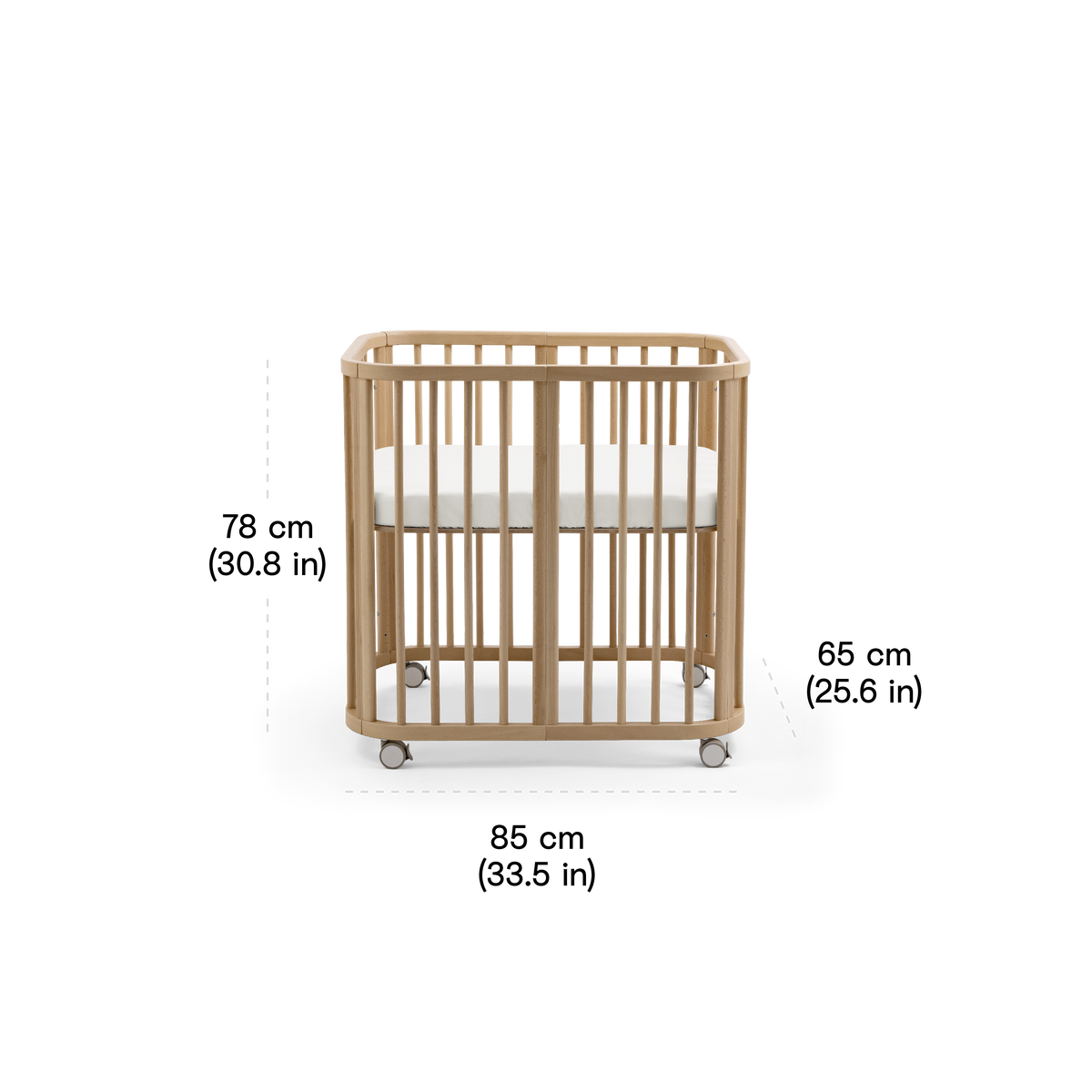 Ensemble complet lit bébé Stokke Nighti Mini, couleur naturelle - Photo 19