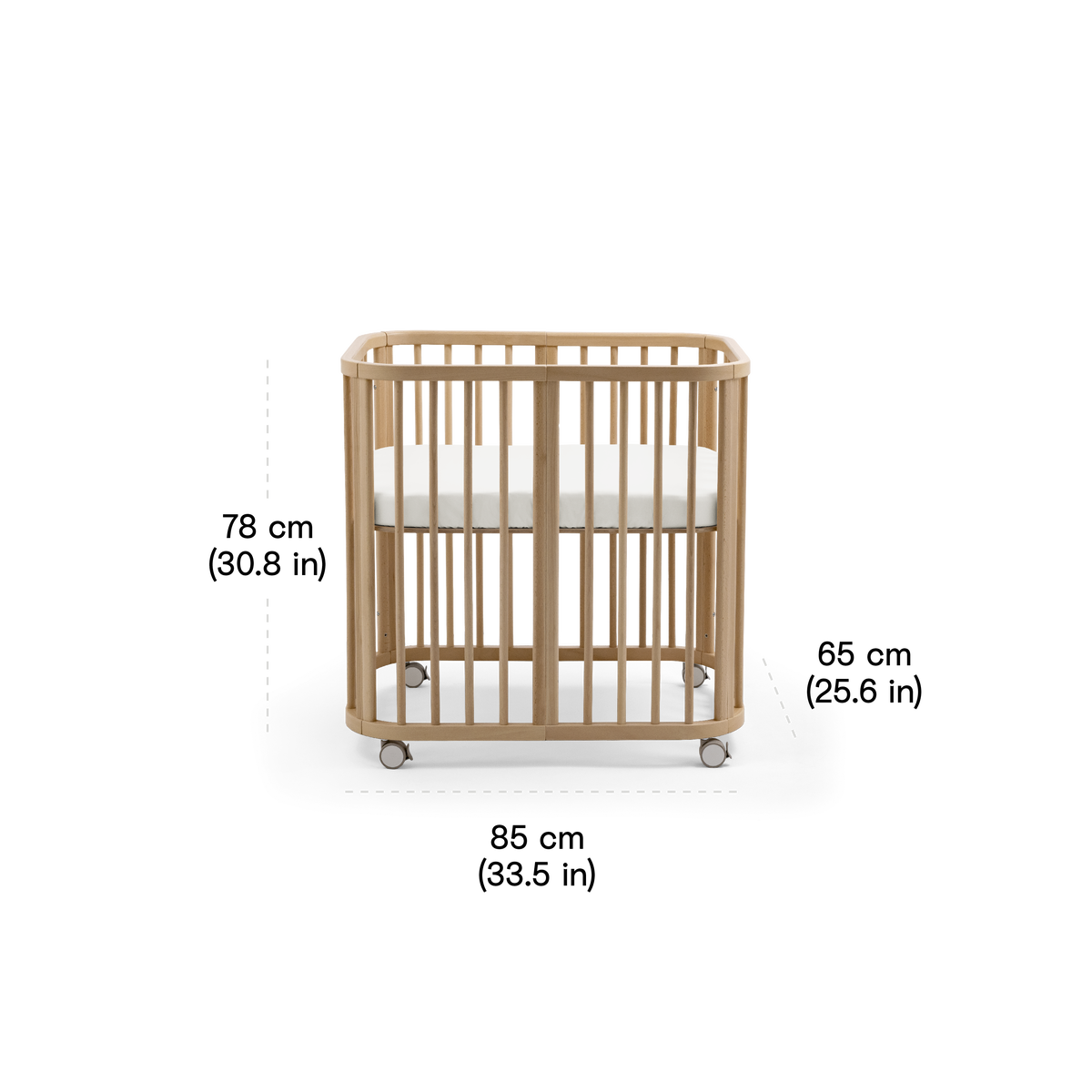 Ensemble complet lit bébé Stokke Nighti Mini, couleur naturelle - Photo 18
