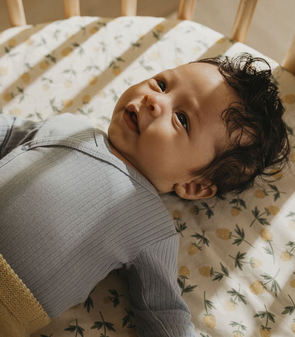 Stokke® Sleepi™ Mini Spannbettlaken, Cloudberry Meadow