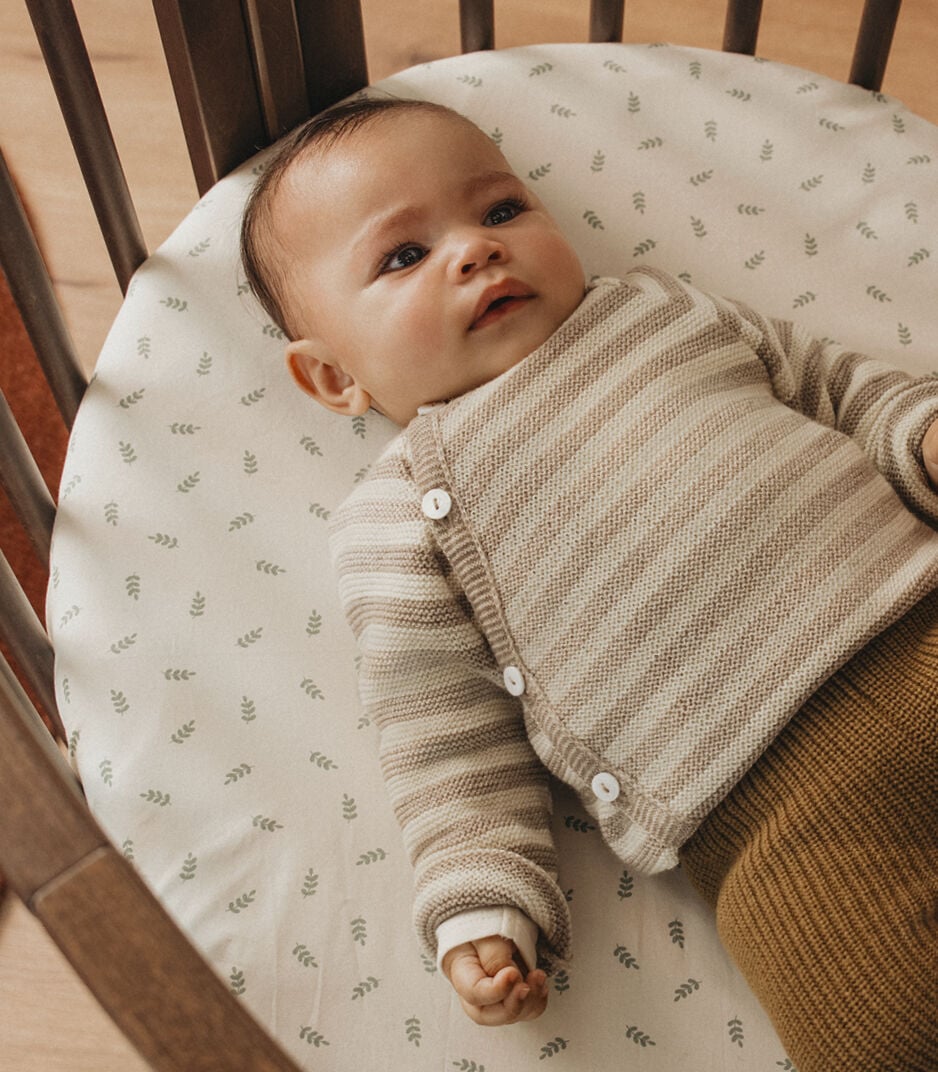 Stokke® Sleepi™ Mini fitted sheet, Leafy Green