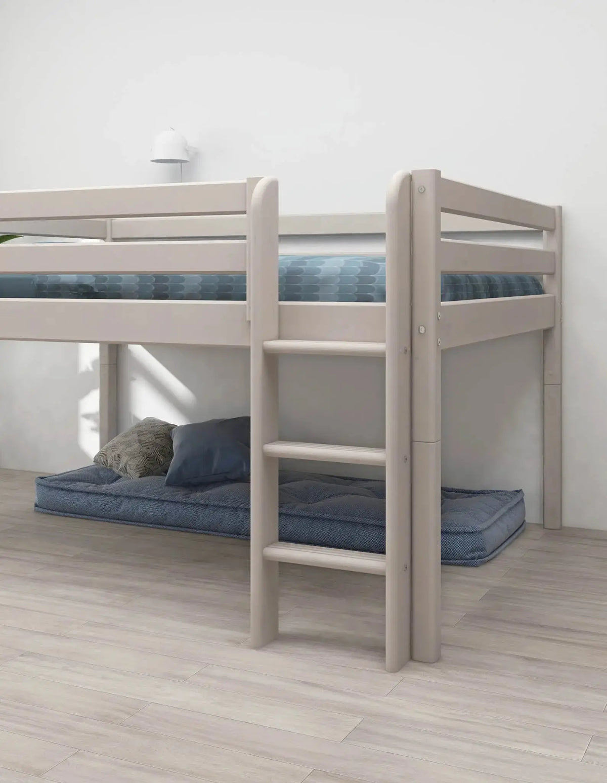 Flexa Classic Halbhohes Bett 140 x 200 cm Grey washed