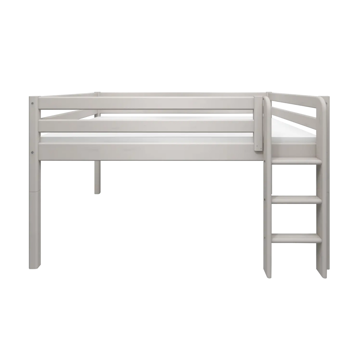 Flexa Classic Halbhohes Bett 140 x 200 cm Grey washed