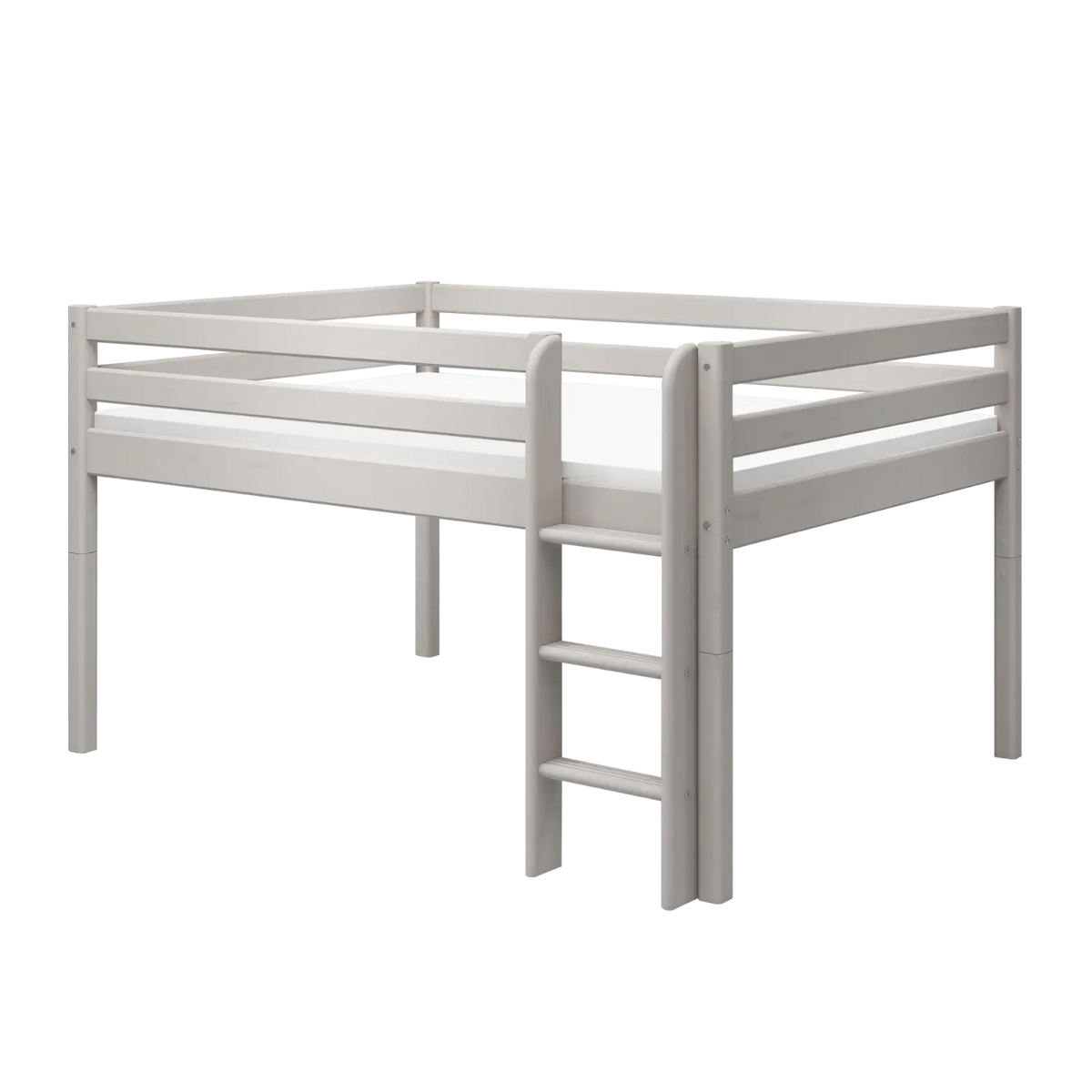 Flexa Classic Halbhohes Bett 140 x 200 cm Grey washed