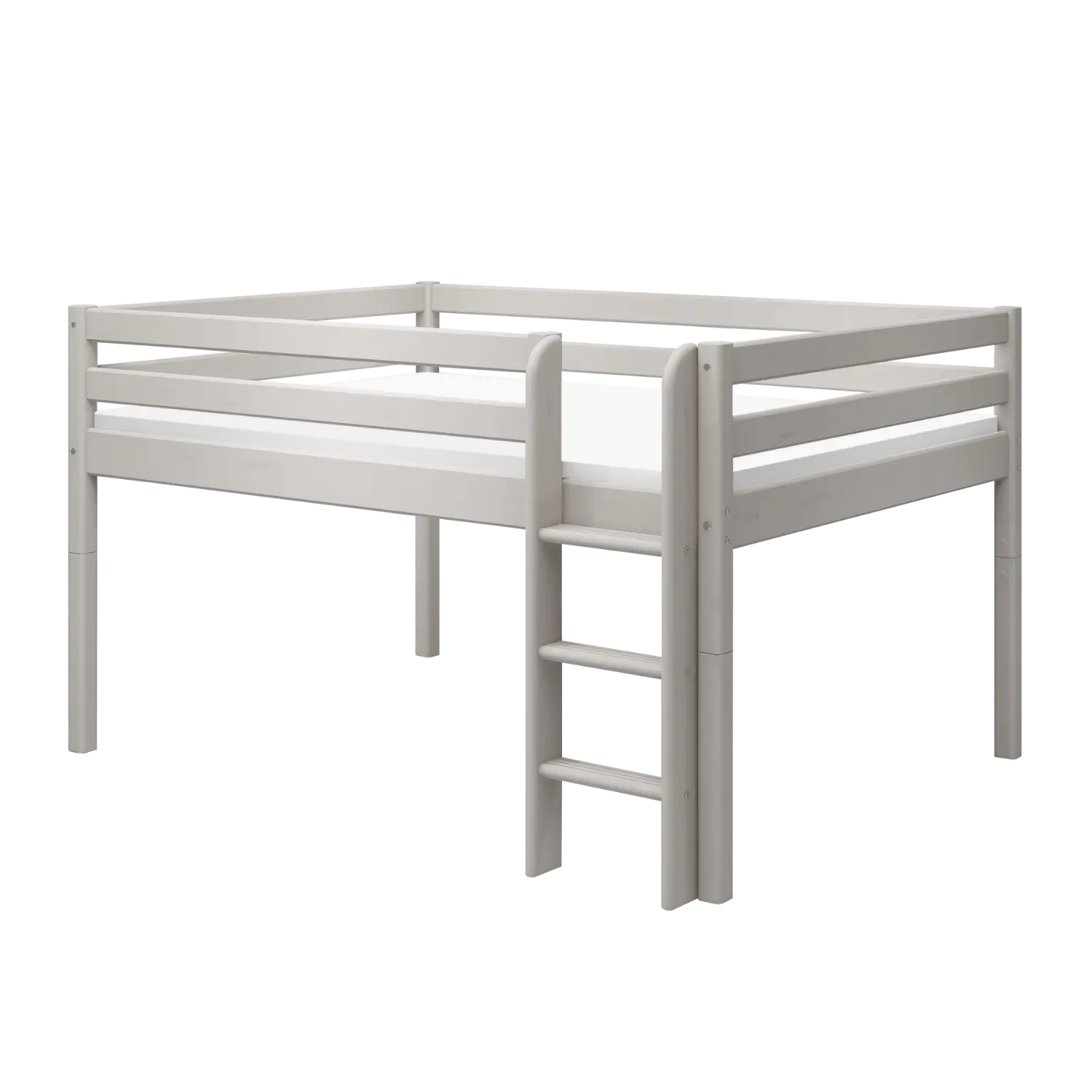 Flexa Classic Halbhohes Bett 140 x 200 cm Grey washed