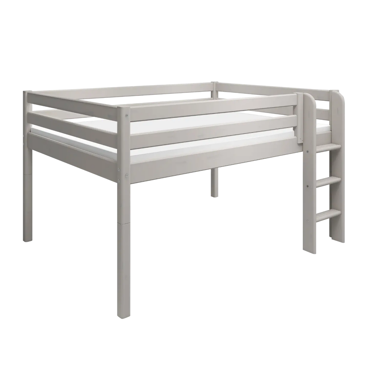 Flexa Classic Halbhohes Bett 140 x 200 cm Grey washed