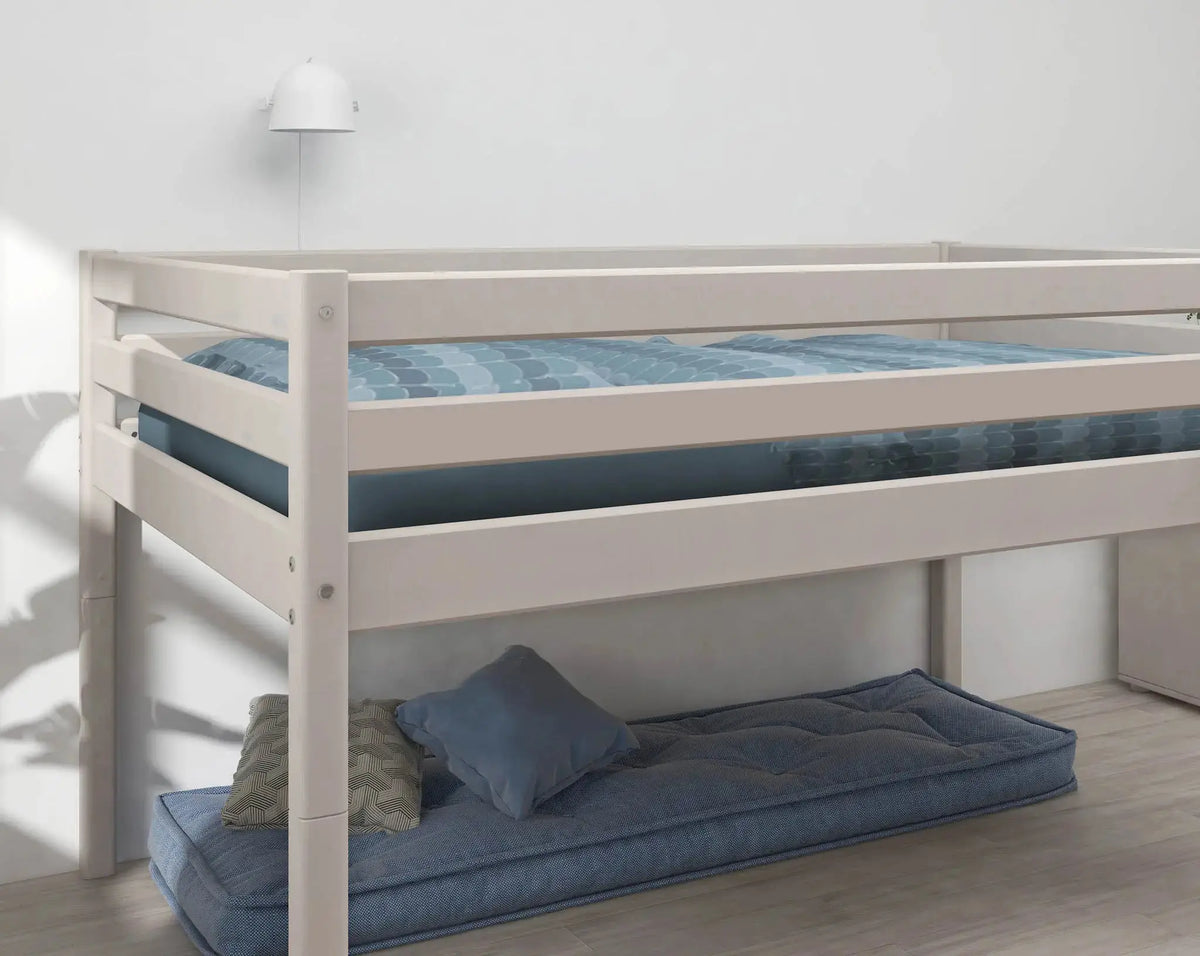Flexa Classic Halbhohes Bett 140 x 200 cm Grey washed