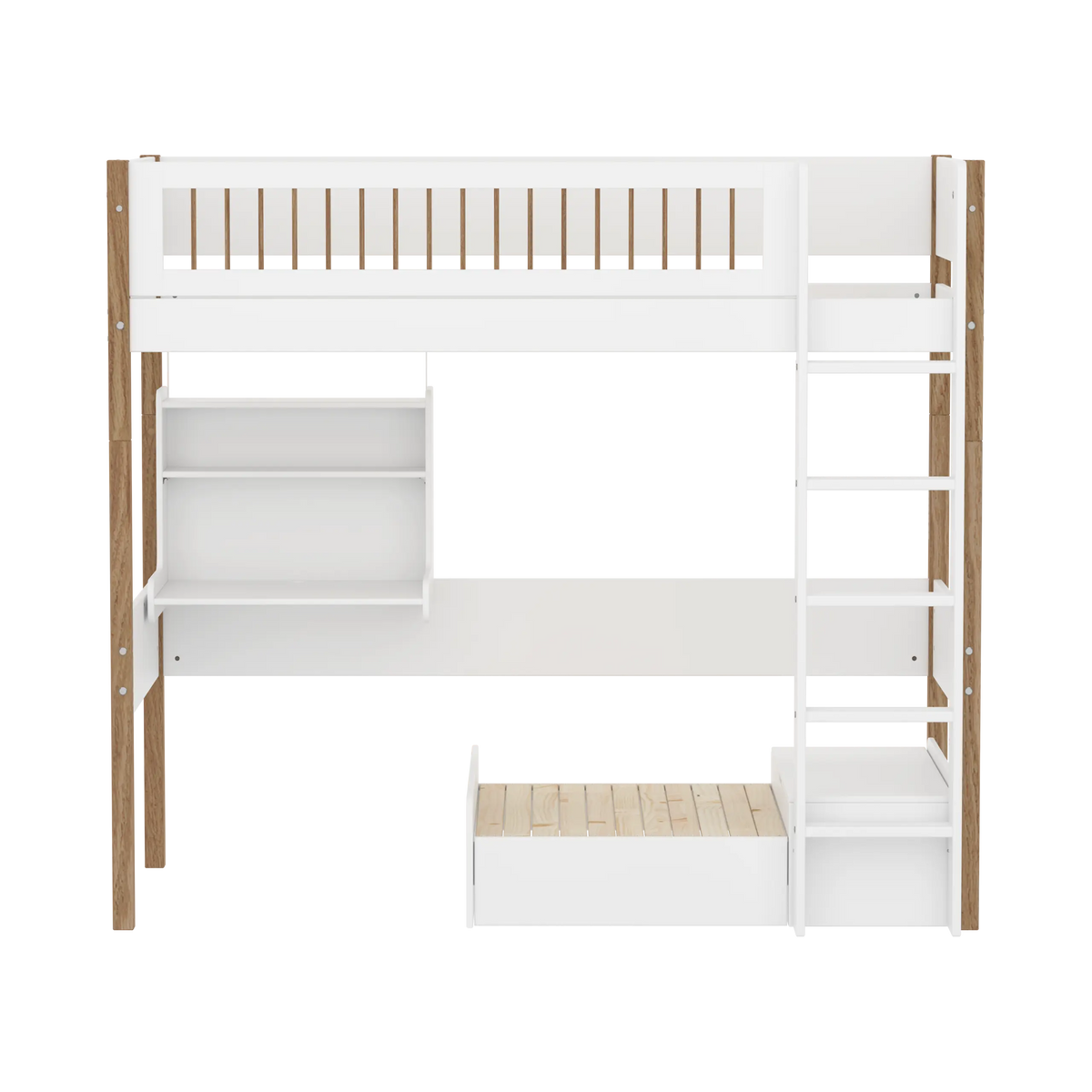 Flexa Nor Casa Hochbett 90 x 200 cm Eiche