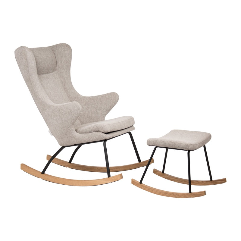 Sedia a dondolo Quax Stool De Luxe Sand Grey