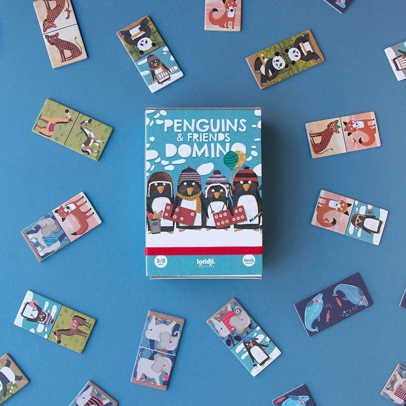 Londji Penguins & Friends Domino Brettspiel