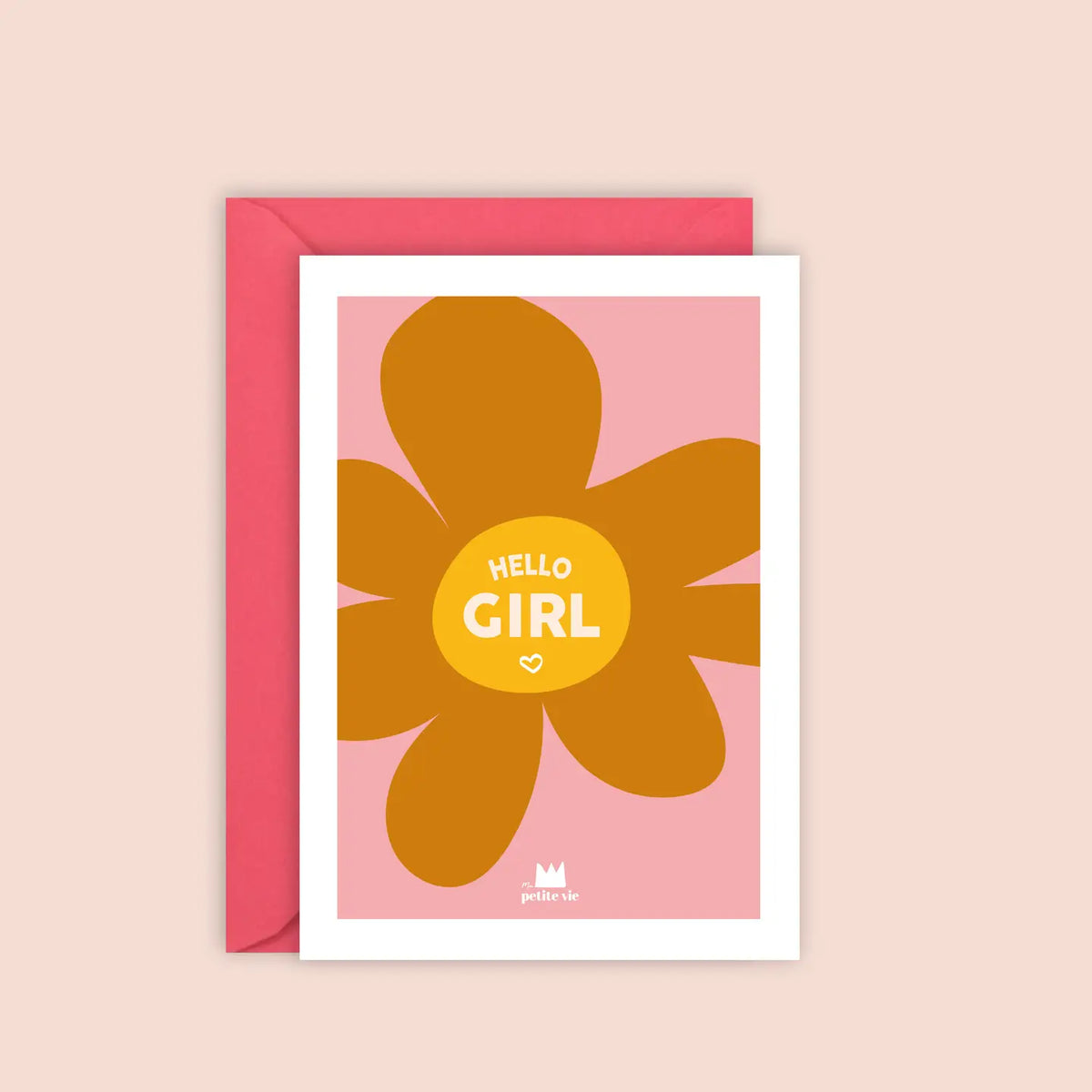 Ma Petite Vie birth card Hello Girl