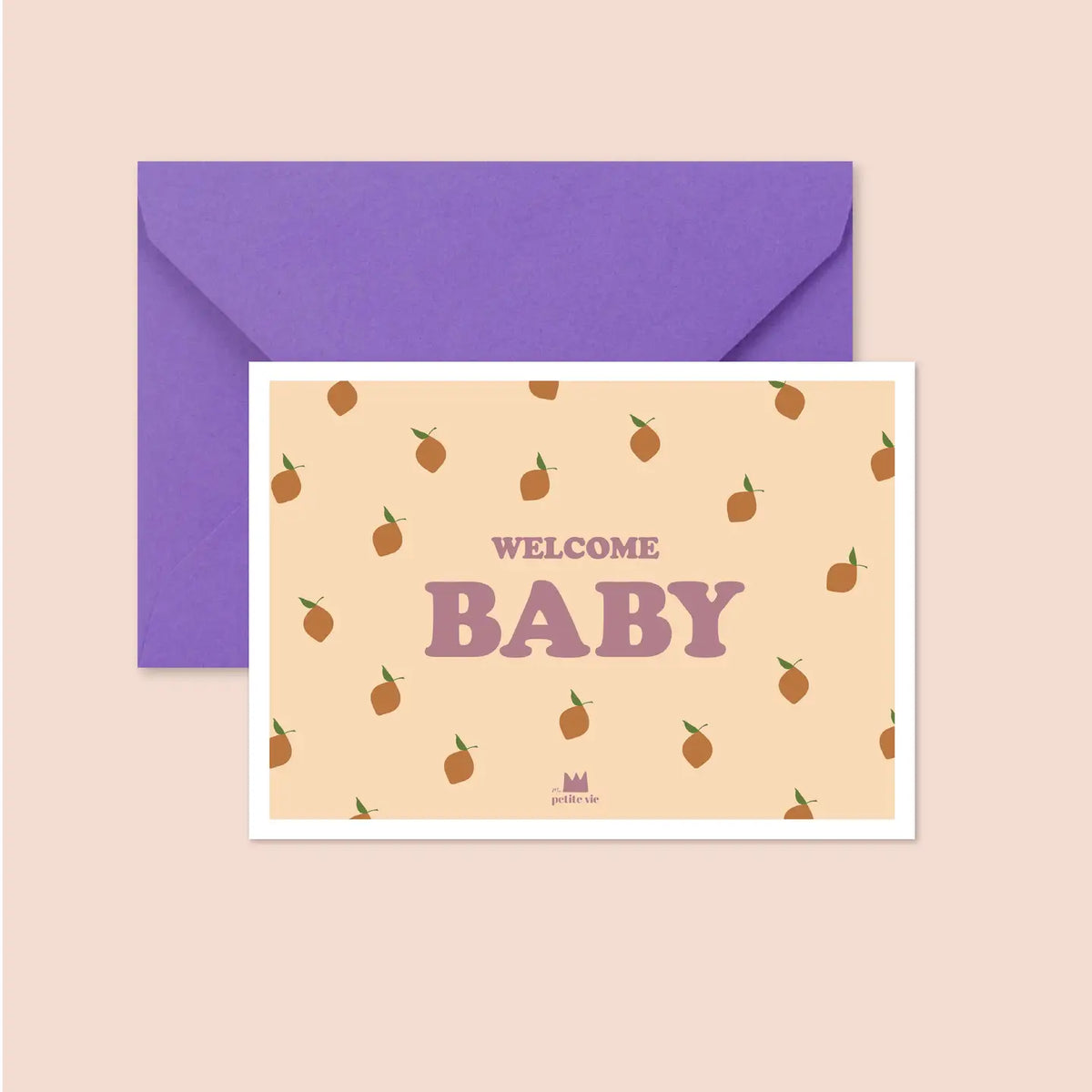 Ma Petite Vie birth card Welcome Baby