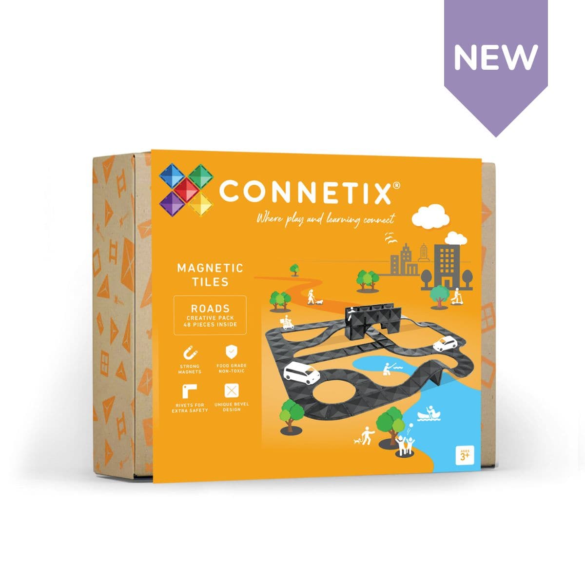 Connetix 48 pièces Roads Pack