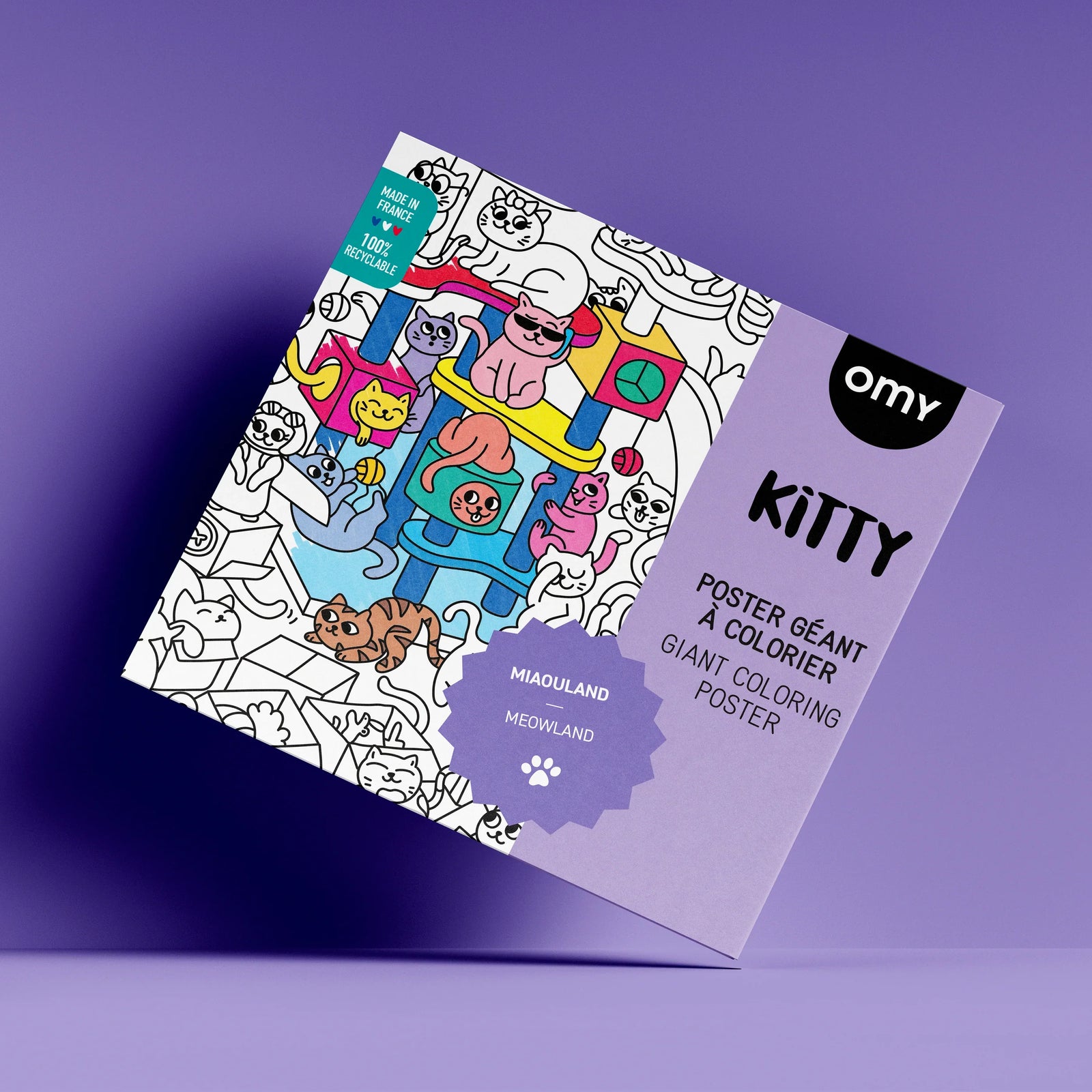 OMY giant coloring poster Kitty