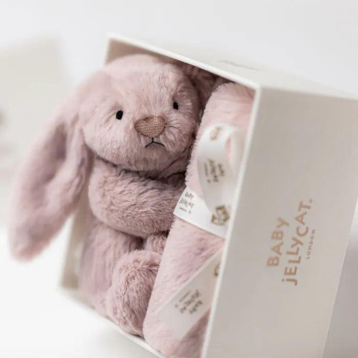 Doudou lapin Jellycat Bashful Luxe Rose