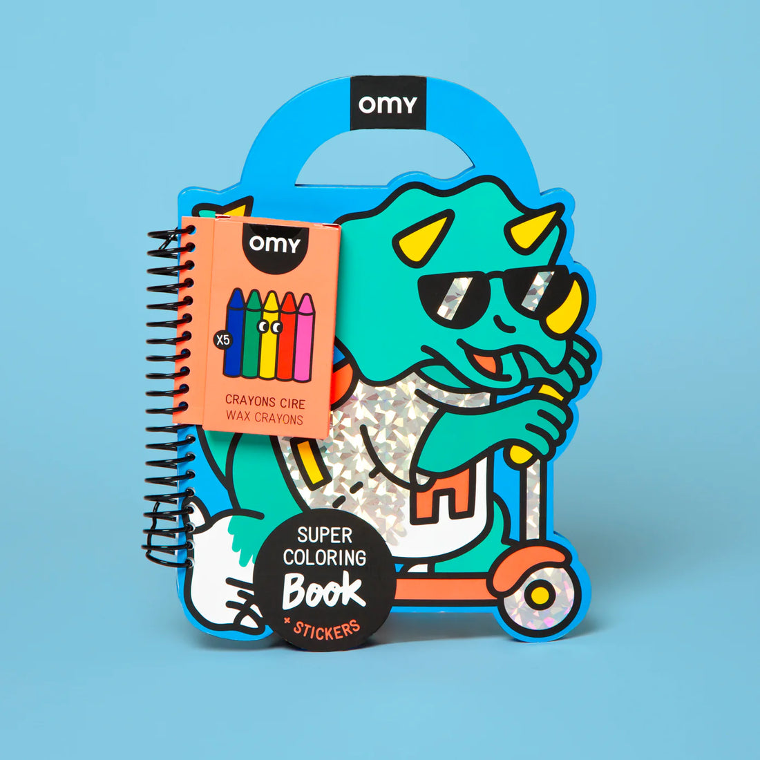 OMY Super Mal-&amp; Stickerbuch Dino