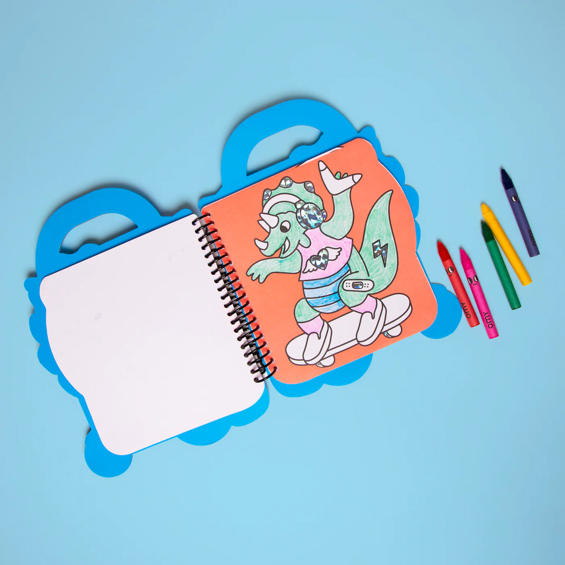 OMY Super Mal-&amp; Stickerbuch Dino