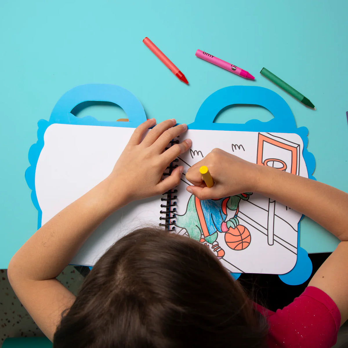 OMY Dino coloring and sticker book