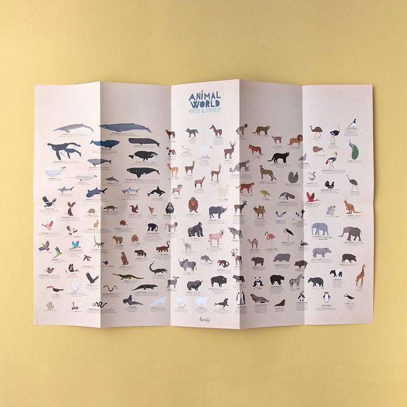 Londji Animal World Poster und Sticker