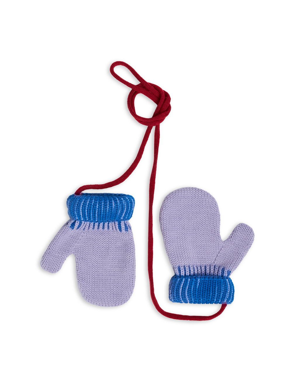 Happy Mess Gants Mérinos Violet Bleu