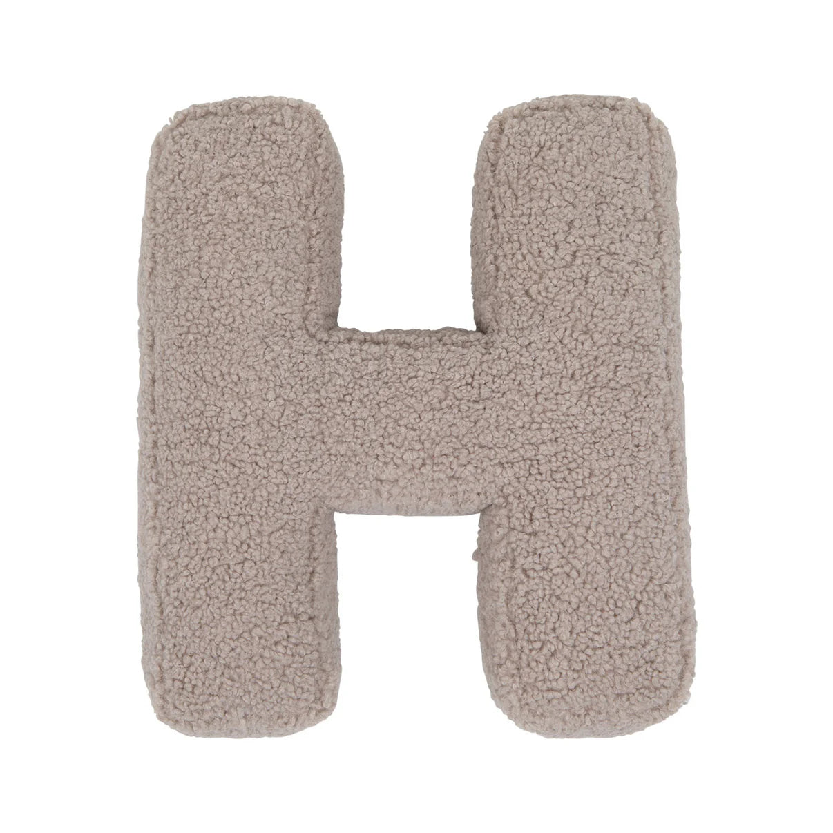 H Mocha Boucle Buchstabenkissen
