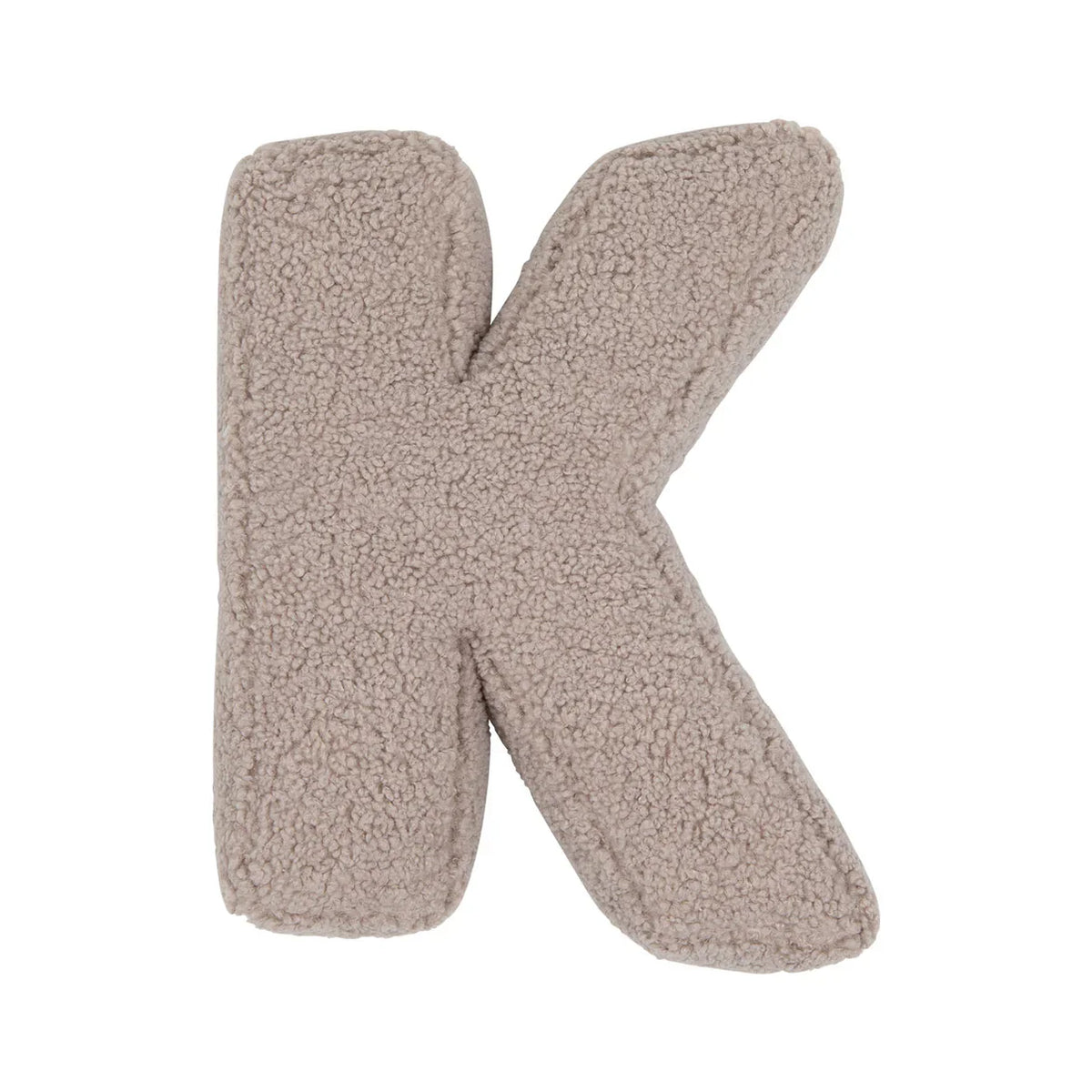 Betty's Home Coussin Lettres K Mocha Bouclé