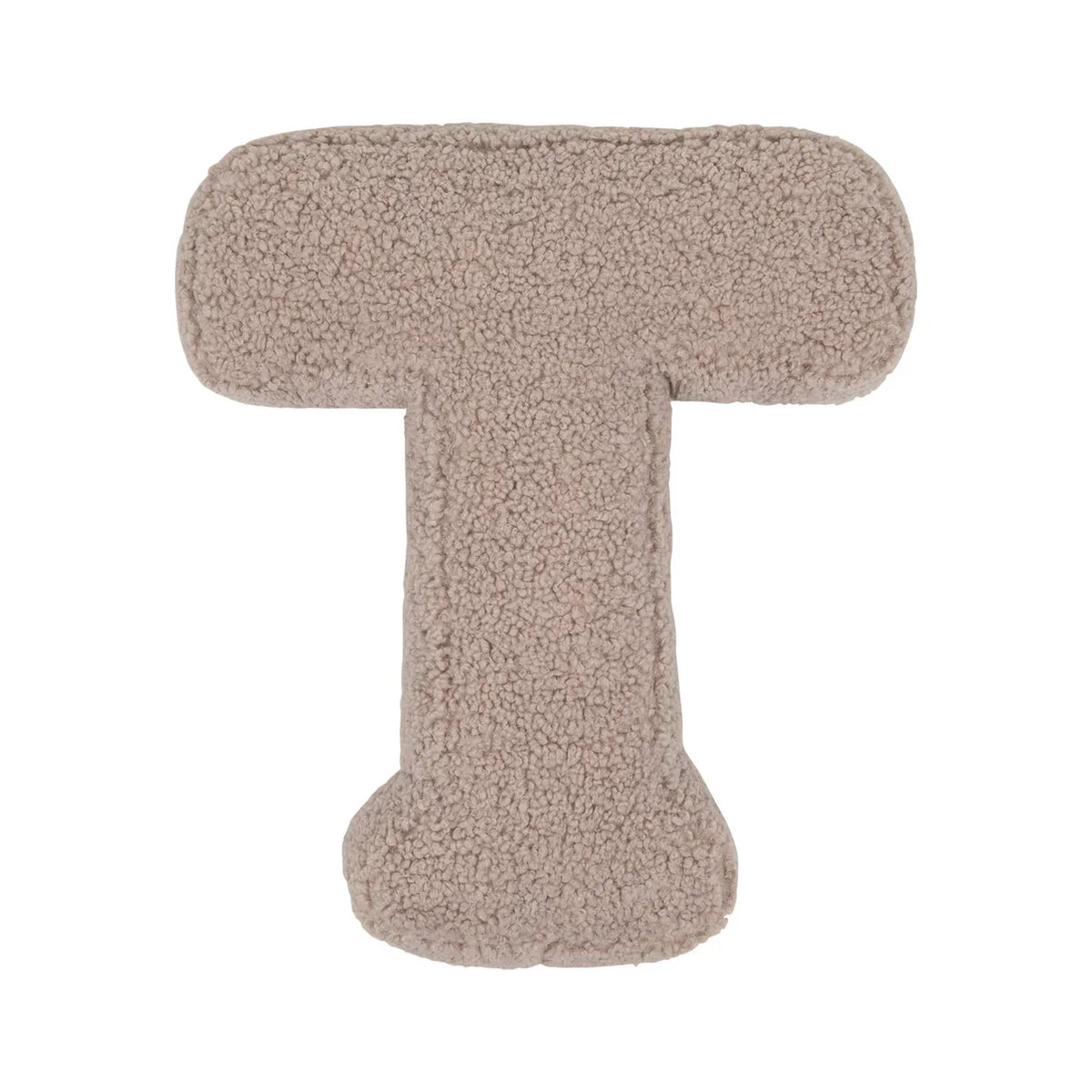 Betty's Home lettera cuscino T Moka Bouclé