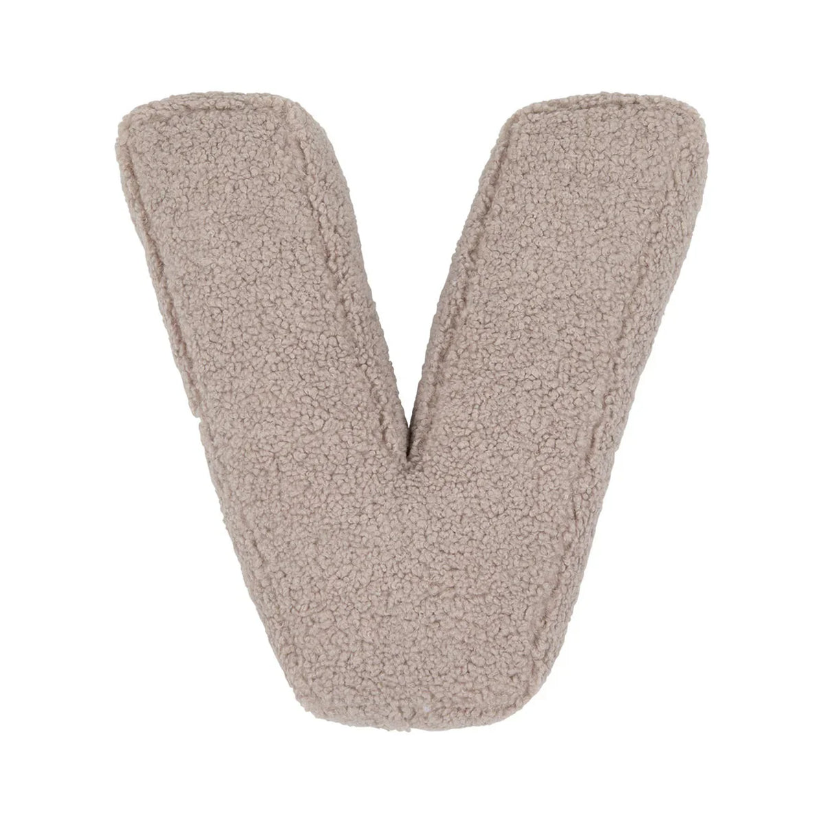 Betty's Home lettera cuscino V Moka Bouclé