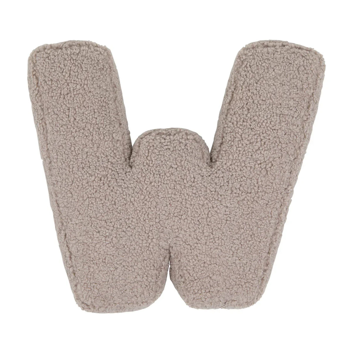 Betty's Home letter cushion W Mocha Bouclé